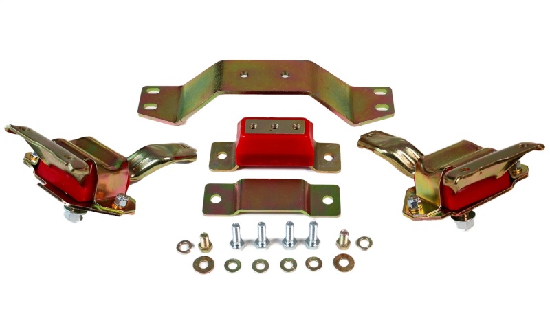 Ford Mustang Engine Mount Kit - Energy Suspension - Performance Polyurethane - Red - `99-`04